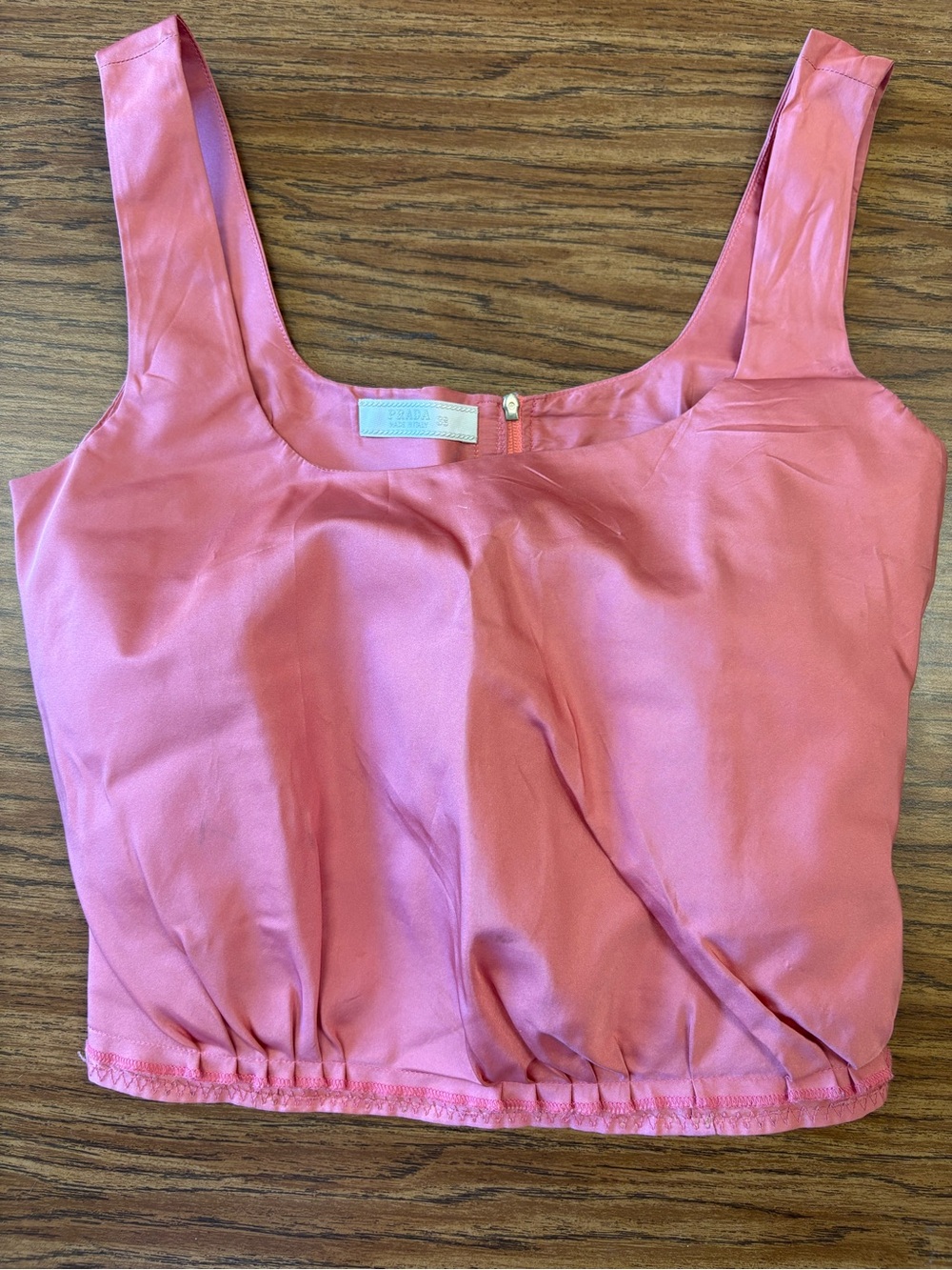 Prada Pink Sleeveless Crop Top